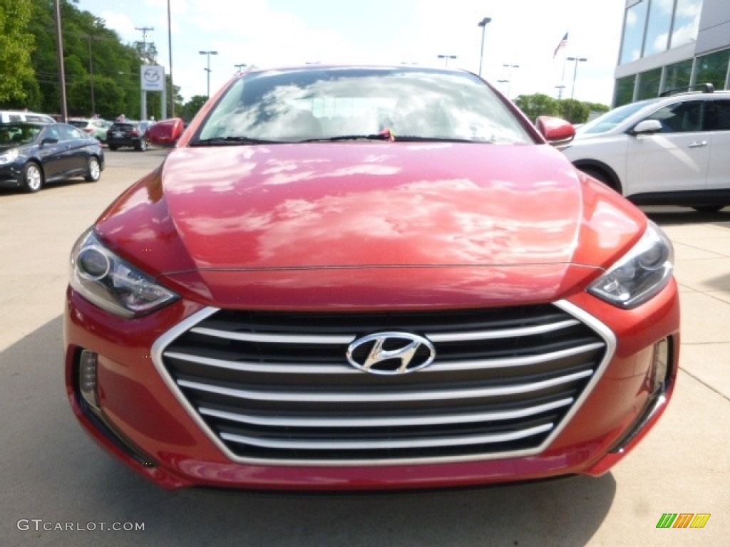 2017 Elantra Value Edition - Red / Black photo #4