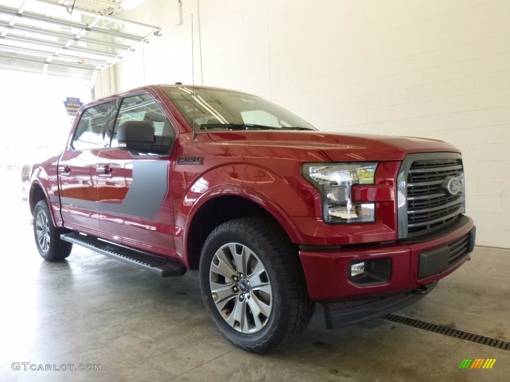 2017 F150 XLT SuperCrew 4x4 - Ruby Red / Black Special Edition Package photo #1