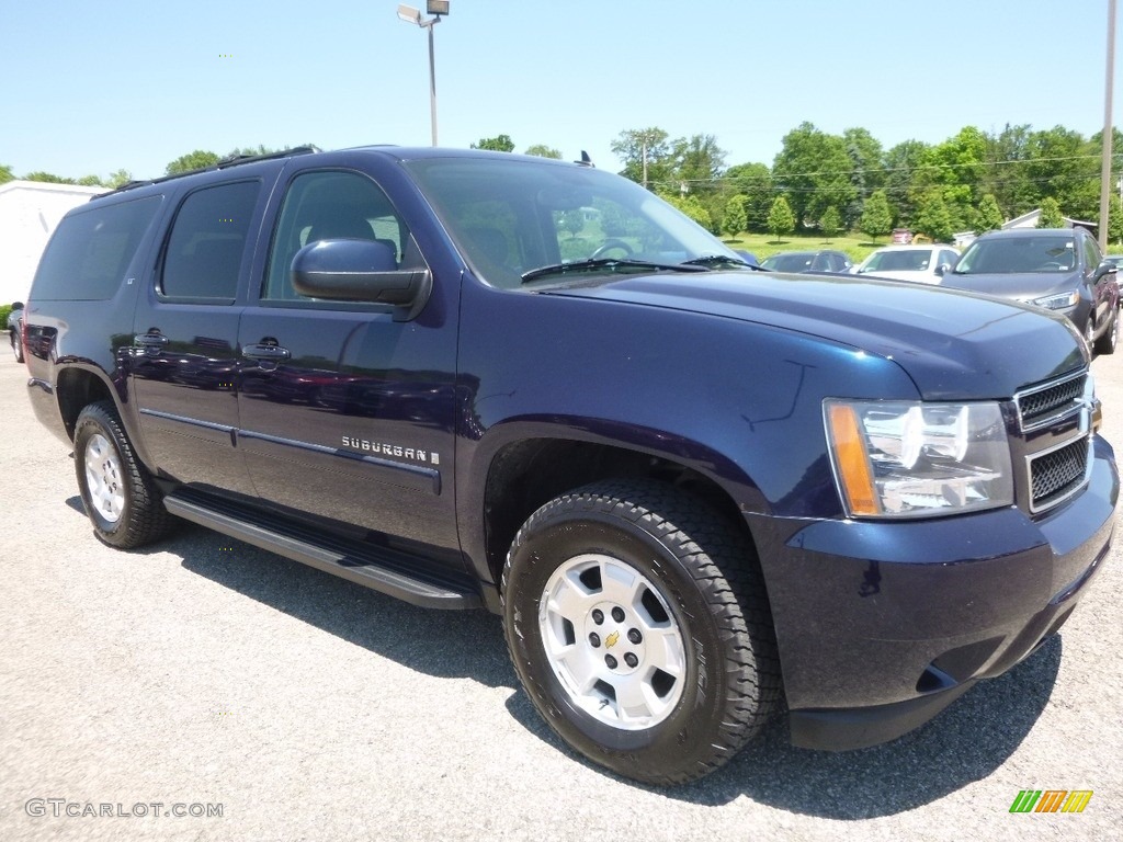 2009 Suburban LT 4x4 - Dark Blue Metallic / Ebony photo #4