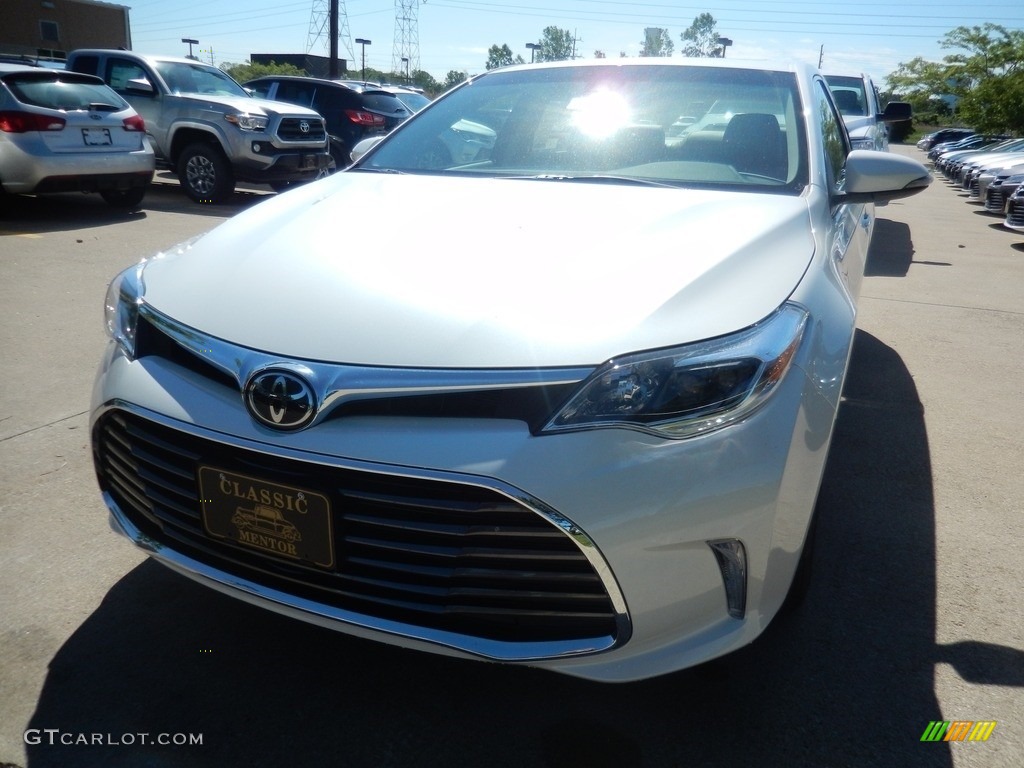 2017 Avalon XLE Premium - Blizzard Pearl White / Light Gray photo #1