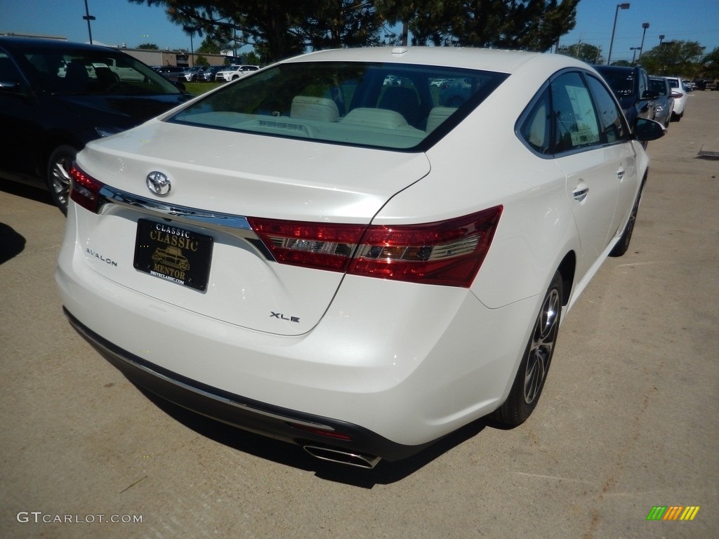2017 Avalon XLE Premium - Blizzard Pearl White / Light Gray photo #2