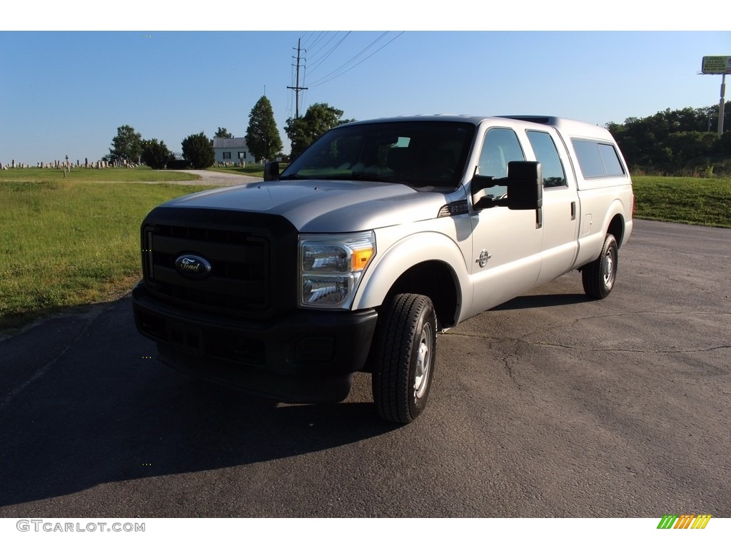 2011 F250 Super Duty XL Crew Cab 4x4 - Ingot Silver Metallic / Steel Gray photo #37