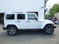 2017 Bright White Jeep Wrangler Unlimited Sahara 4x4  photo #6