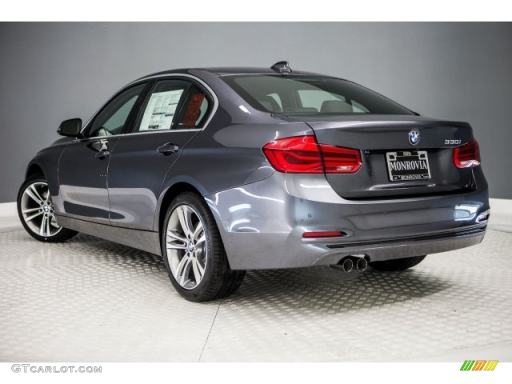2017 3 Series 330i Sedan - Mineral Grey Metallic / Black photo #3