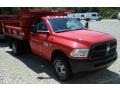 2017 Flame Red Ram 3500 Tradesman Regular Cab 4x4 Chassis  photo #2