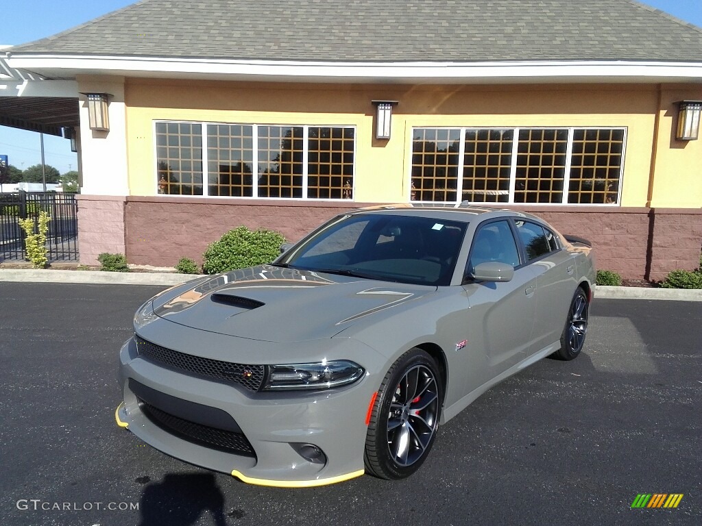 2017 Charger R/T Scat Pack - Destroyer Grey / Black photo #2