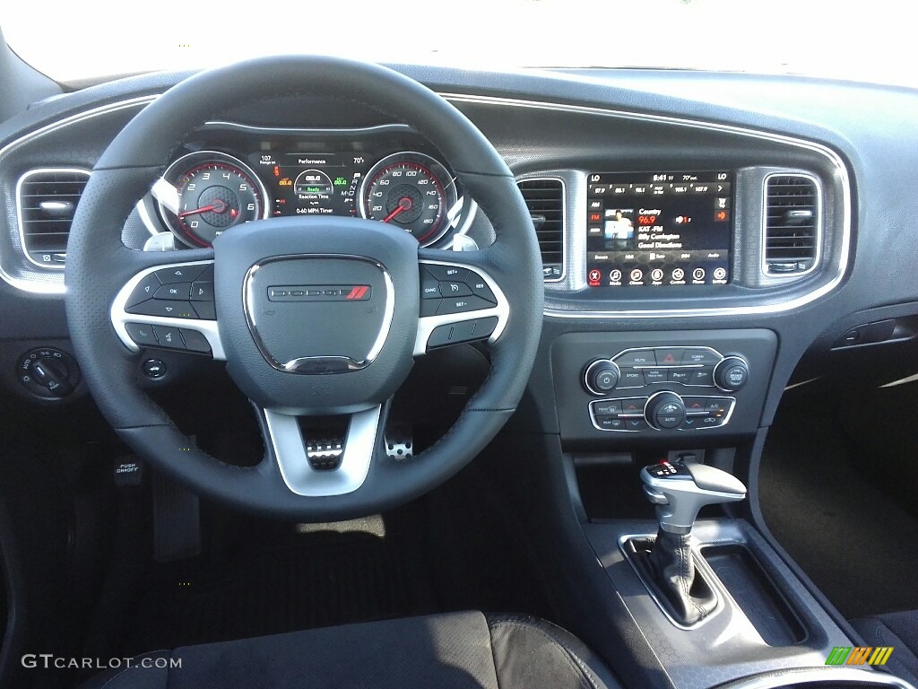 2017 Dodge Charger R/T Scat Pack Black Dashboard Photo #120811122
