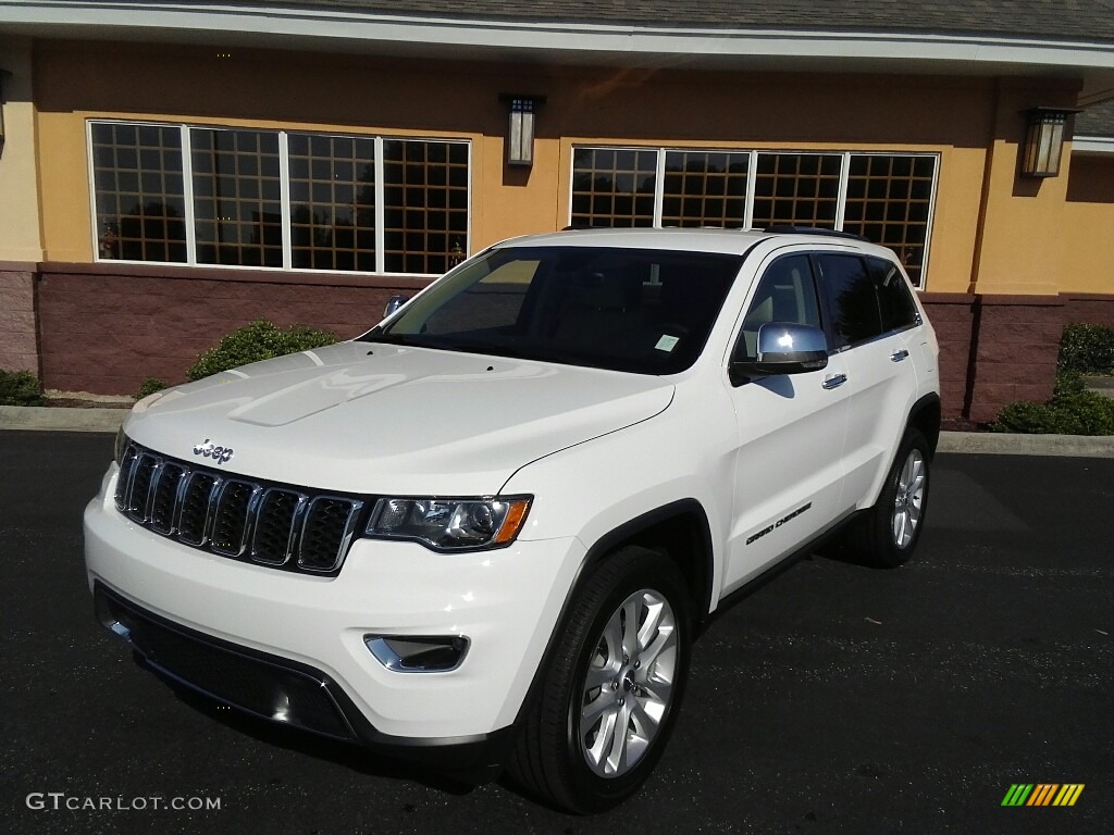 2017 Grand Cherokee Limited 4x4 - Bright White / Black/Light Frost Beige photo #2