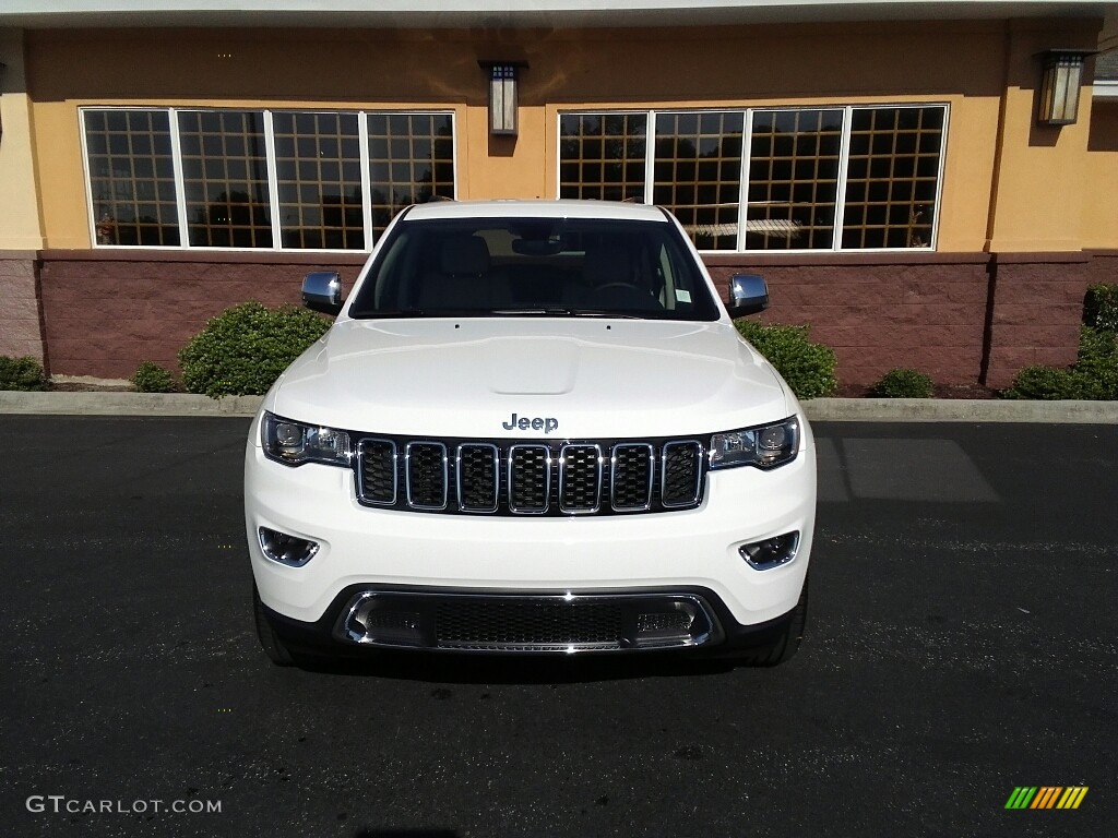 2017 Grand Cherokee Limited 4x4 - Bright White / Black/Light Frost Beige photo #3