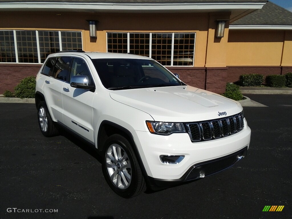 2017 Grand Cherokee Limited 4x4 - Bright White / Black/Light Frost Beige photo #4