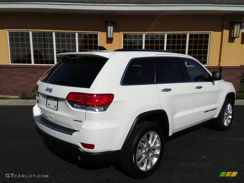 2017 Grand Cherokee Limited 4x4 - Bright White / Black/Light Frost Beige photo #6