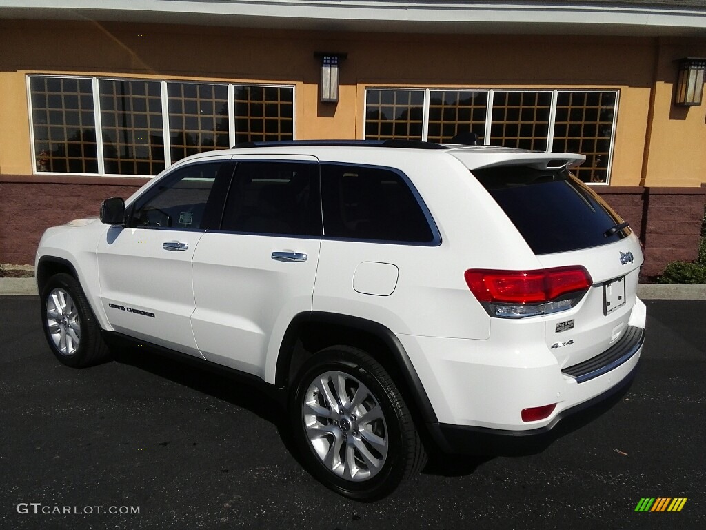 2017 Grand Cherokee Limited 4x4 - Bright White / Black/Light Frost Beige photo #8