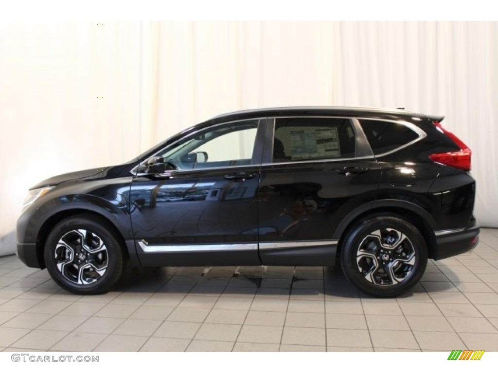 2017 CR-V Touring - Crystal Black Pearl / Black photo #4