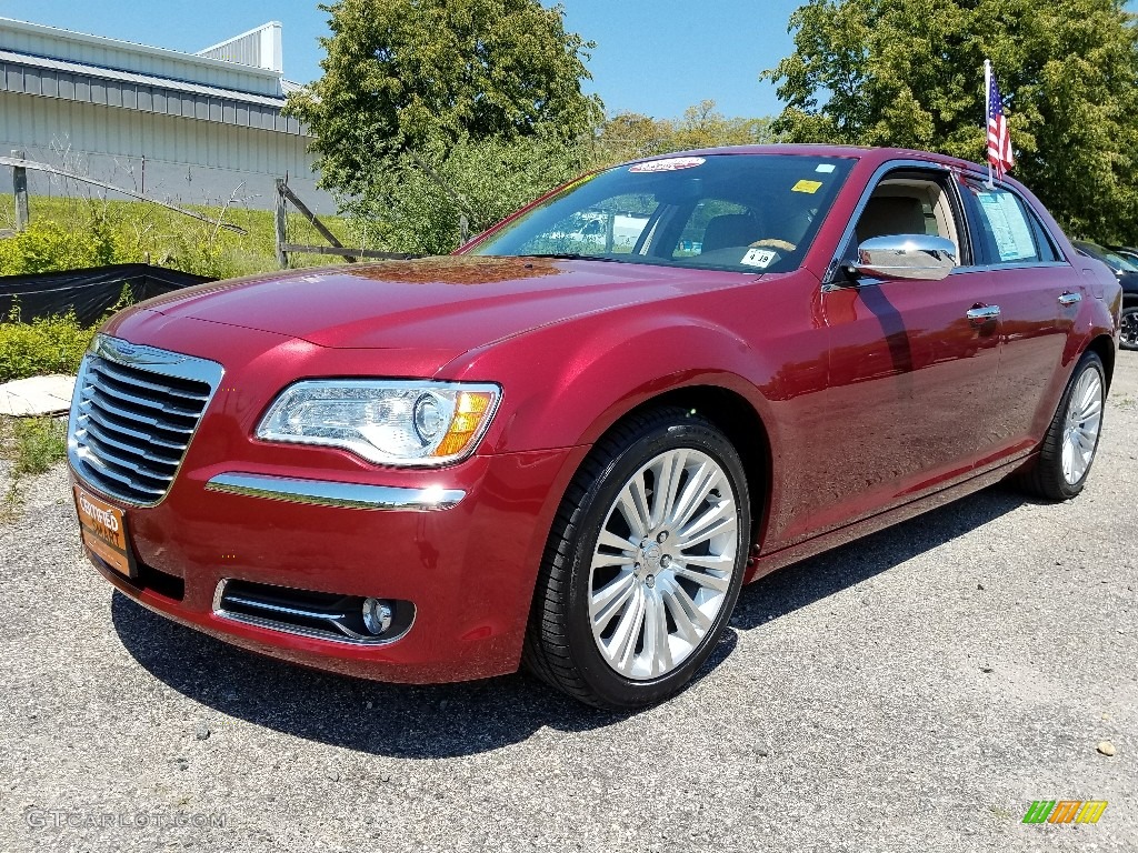 2014 300 C - Deep Cherry Red Crystal Pearl / Dark Frost Beige/Light Frost Beige photo #3