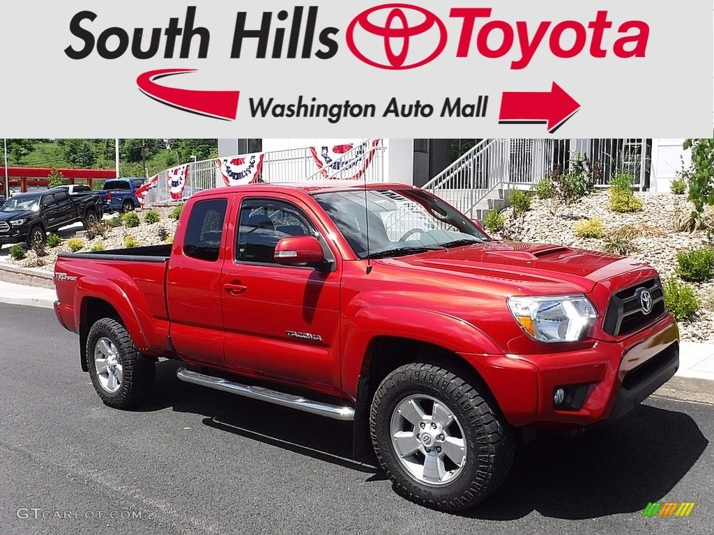 2015 Tacoma TRD Sport Access Cab 4x4 - Barcelona Red Metallic / Graphite photo #1