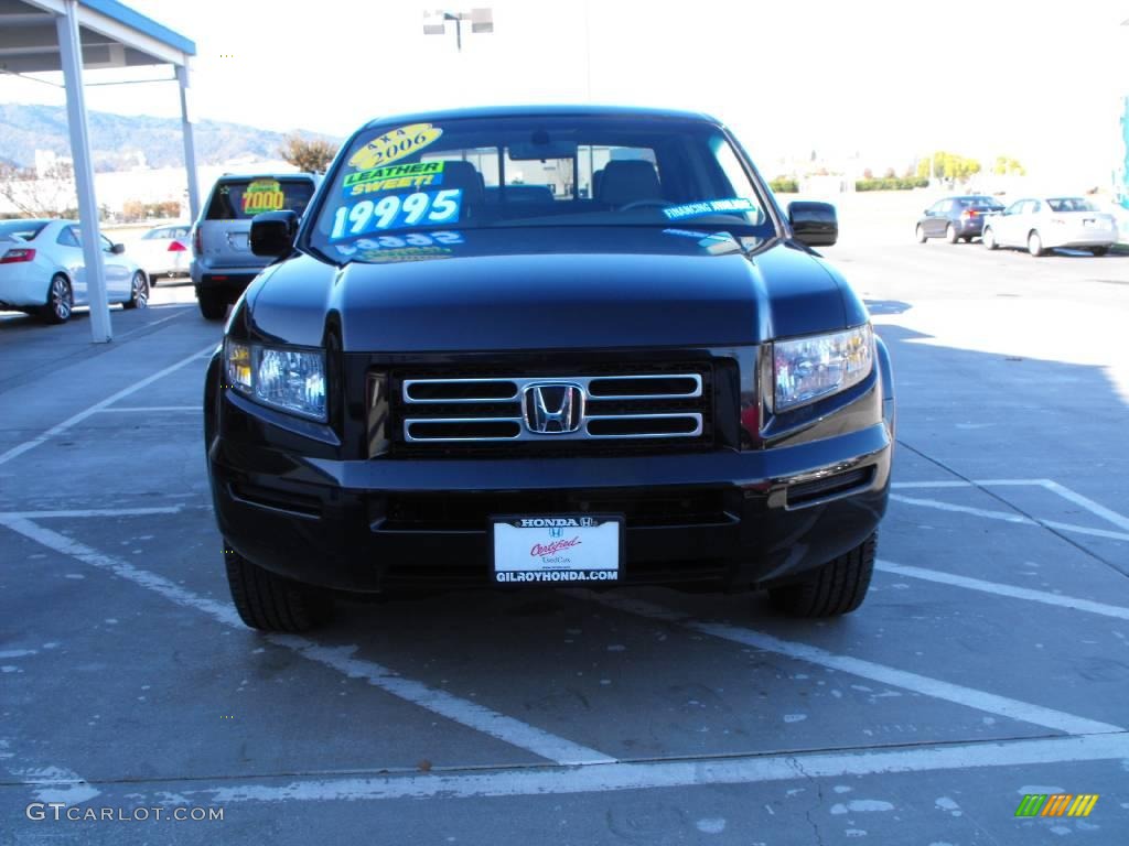 2006 Ridgeline RTL - Nighthawk Black Pearl / Beige photo #2