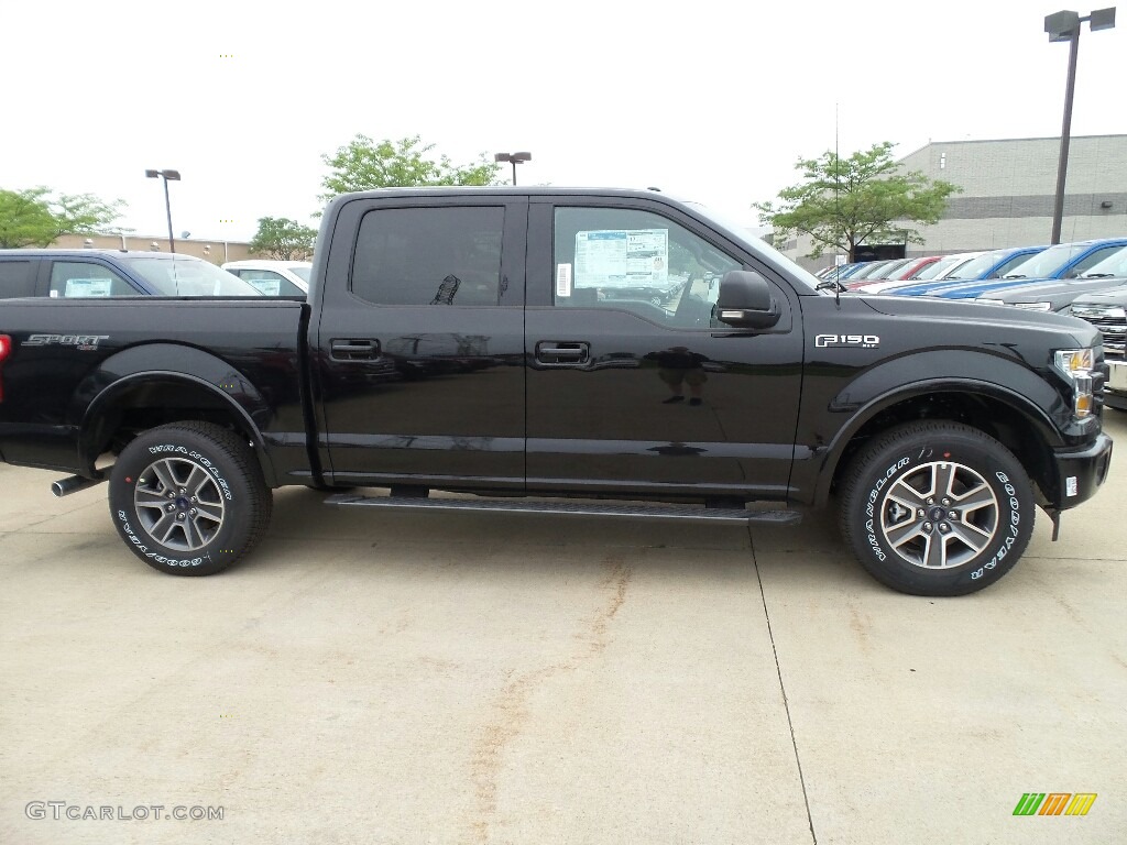 2017 F150 XLT SuperCrew 4x4 - Shadow Black / Black photo #3