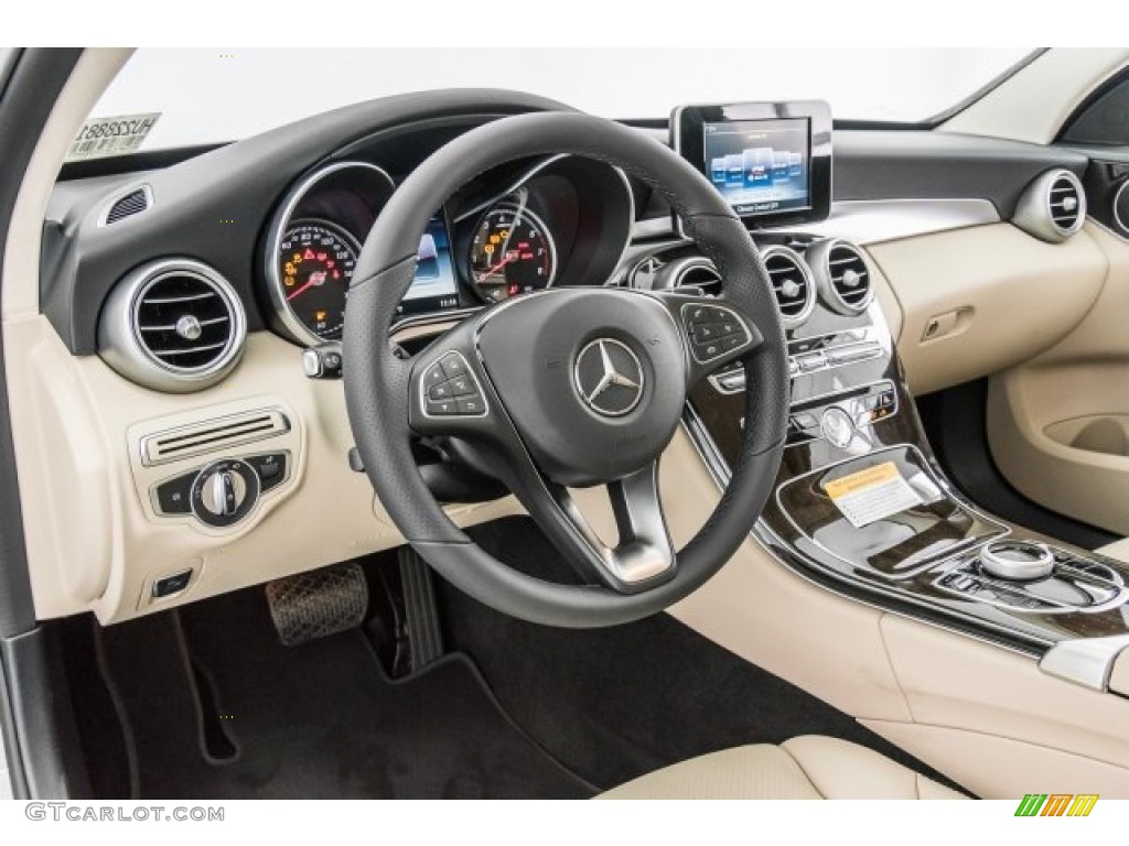 2017 C 300 Sedan - Selenite Grey Metallic / Silk Beige/Black photo #6