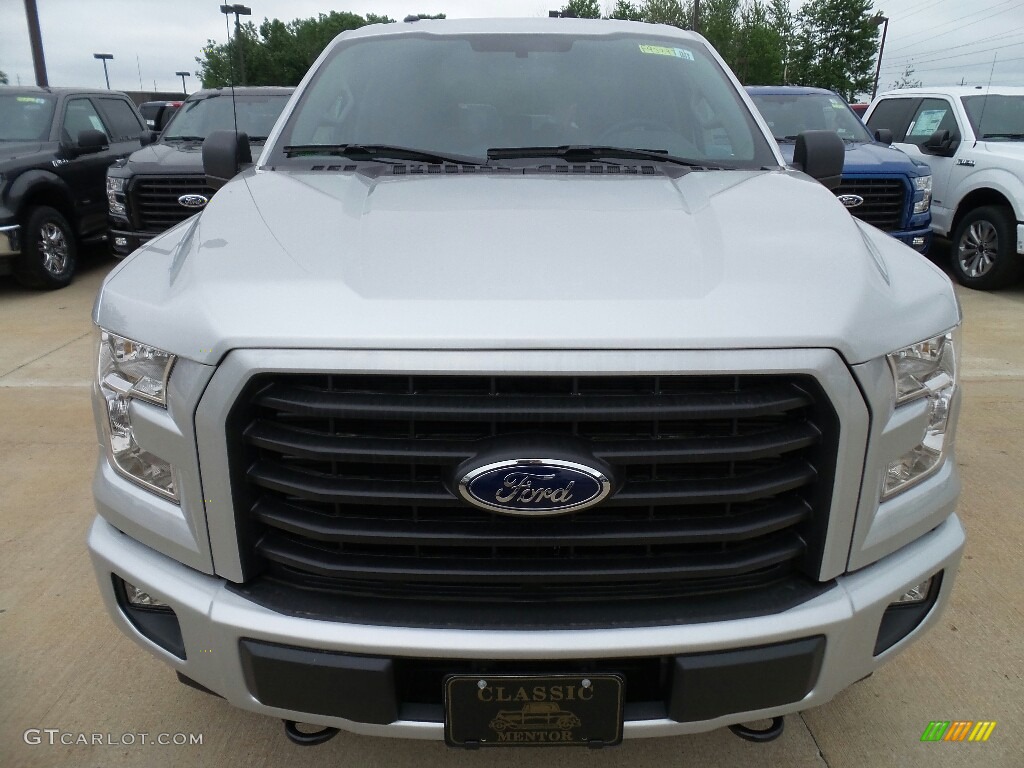 2017 F150 XL SuperCrew 4x4 - Ingot Silver / Black photo #2