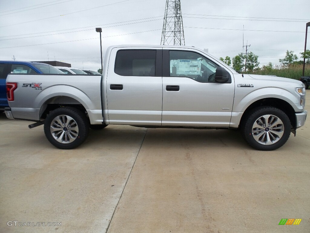 2017 F150 XL SuperCrew 4x4 - Ingot Silver / Black photo #3