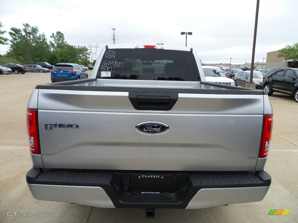 2017 F150 XL SuperCrew 4x4 - Ingot Silver / Black photo #4