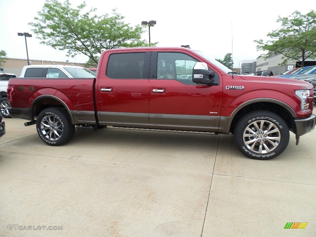 Ruby Red 2017 Ford F150 Lariat SuperCrew 4X4 Exterior Photo #120853976