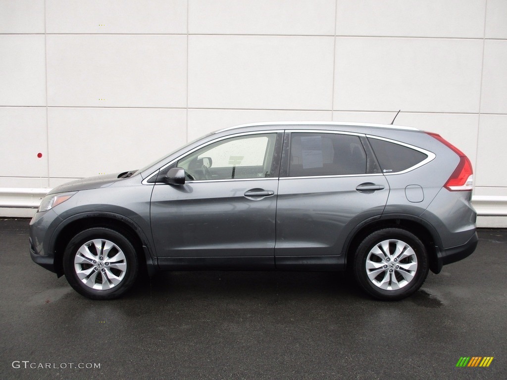 2012 CR-V EX-L 4WD - Polished Metal Metallic / Gray photo #2