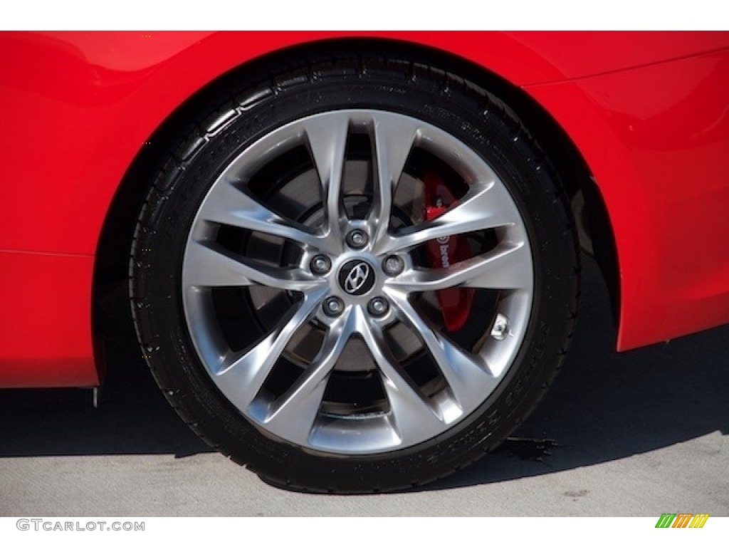 2013 Genesis Coupe 3.8 Track - Tsukuba Red / Black Leather photo #23