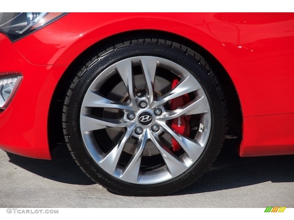 2013 Genesis Coupe 3.8 Track - Tsukuba Red / Black Leather photo #24