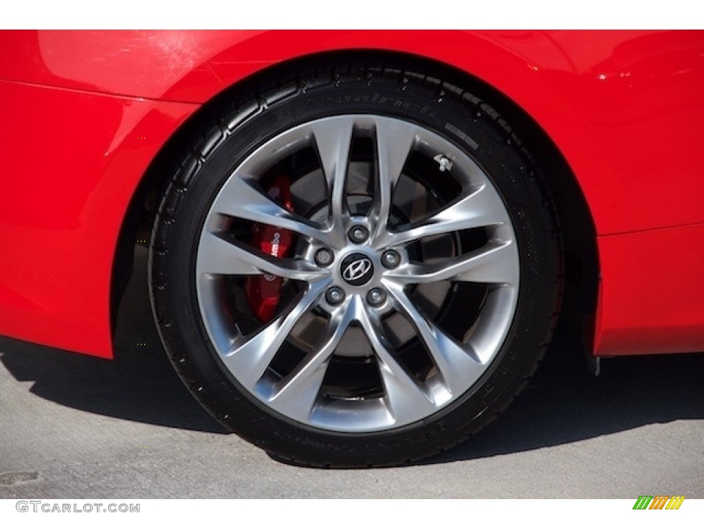 2013 Genesis Coupe 3.8 Track - Tsukuba Red / Black Leather photo #25