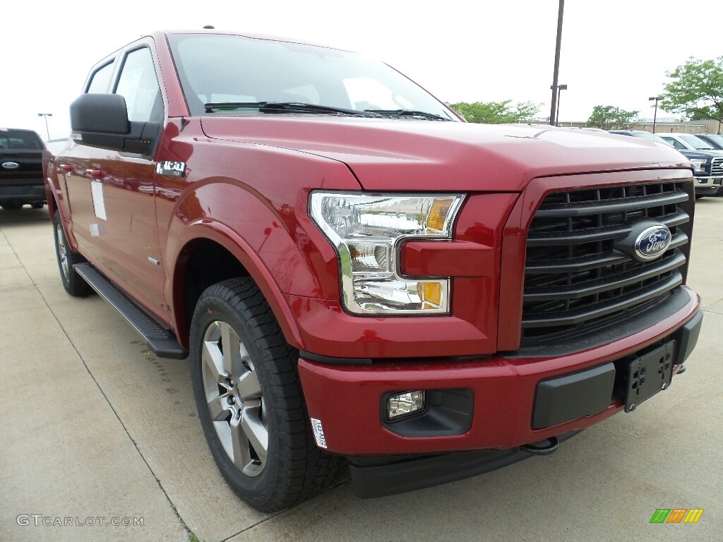 2017 F150 XLT SuperCrew 4x4 - Ruby Red / Black photo #1
