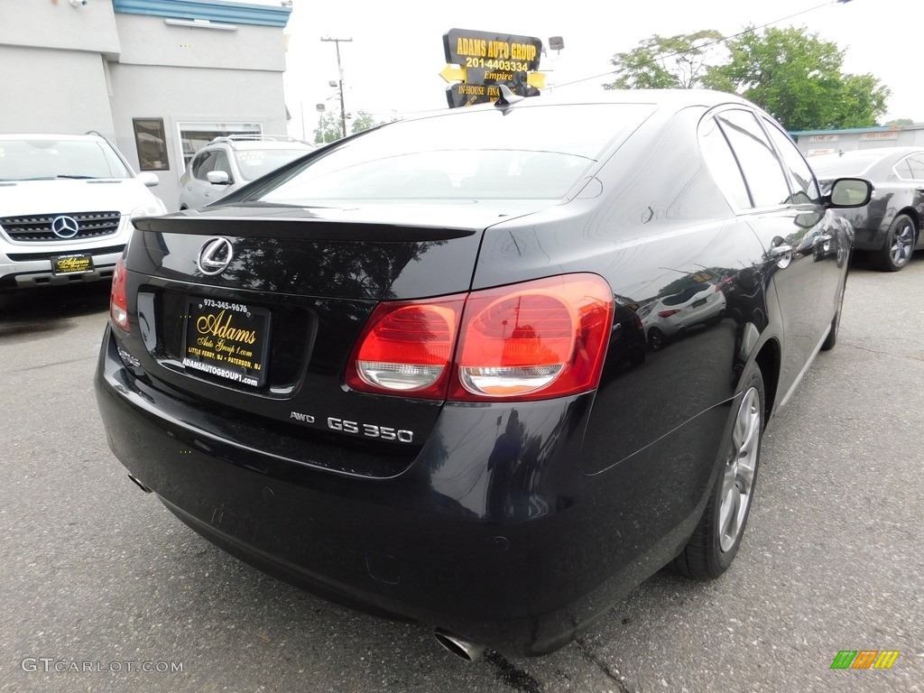 2009 GS 350 AWD - Black Sapphire Pearl / Black photo #5