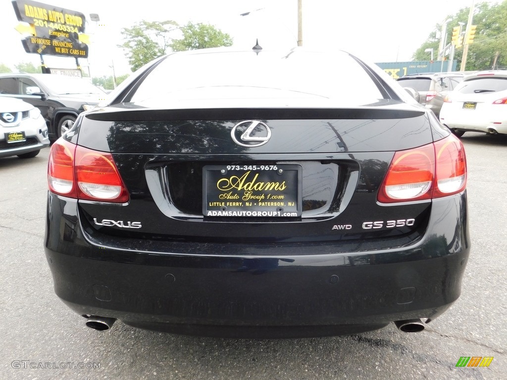 2009 GS 350 AWD - Black Sapphire Pearl / Black photo #6