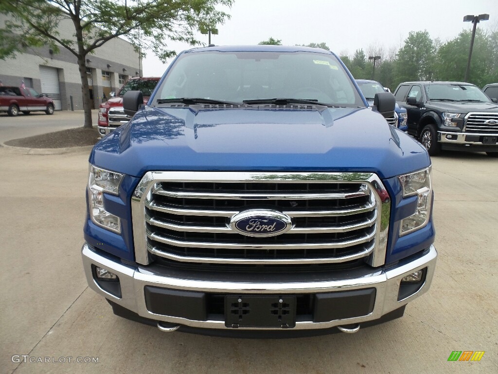 2017 F150 XL SuperCab 4x4 - Lightning Blue / Earth Gray photo #2