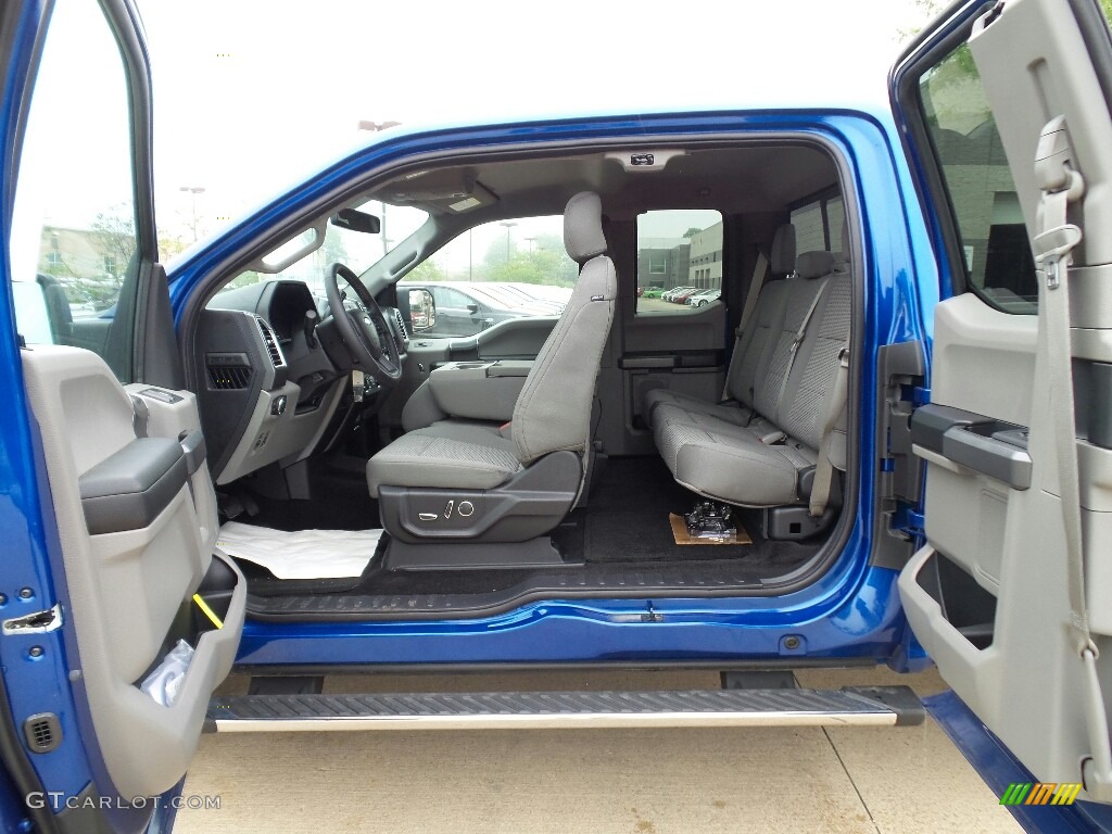 2017 F150 XL SuperCab 4x4 - Lightning Blue / Earth Gray photo #6