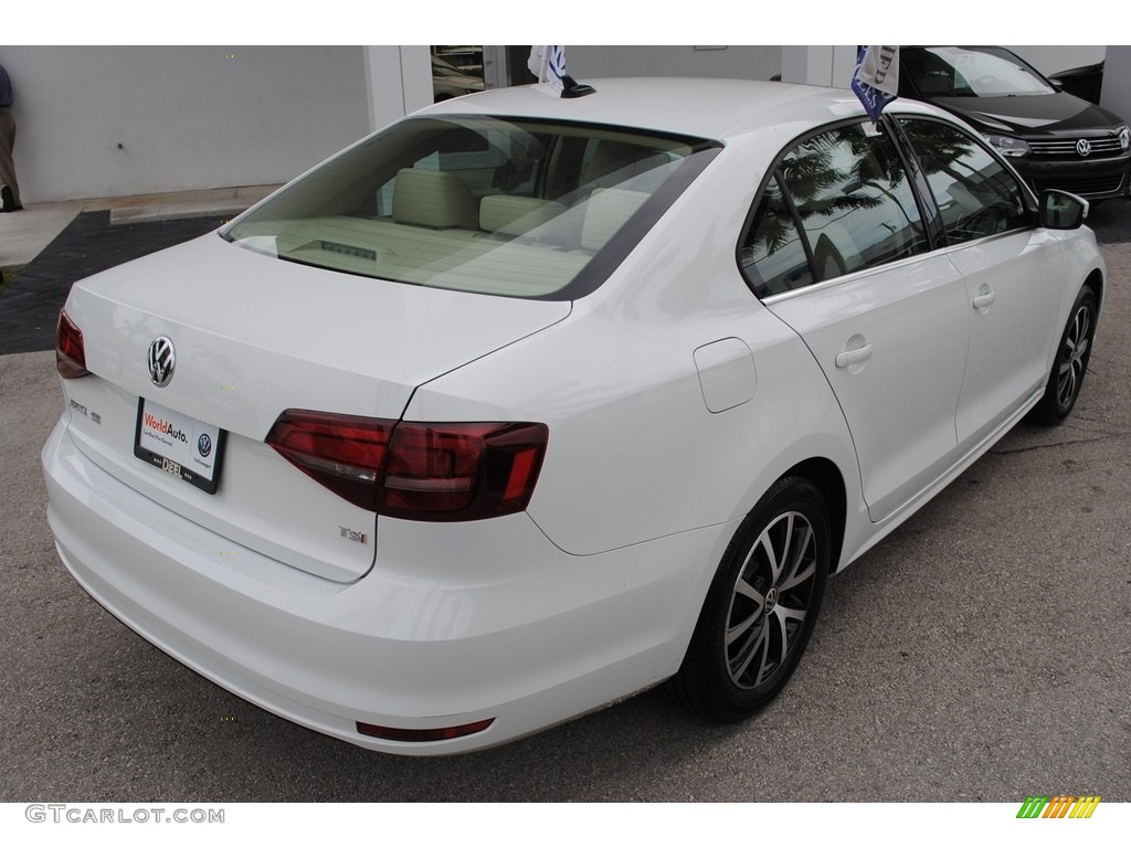 2017 Jetta SE - Pure White / Cornsilk Beige photo #9