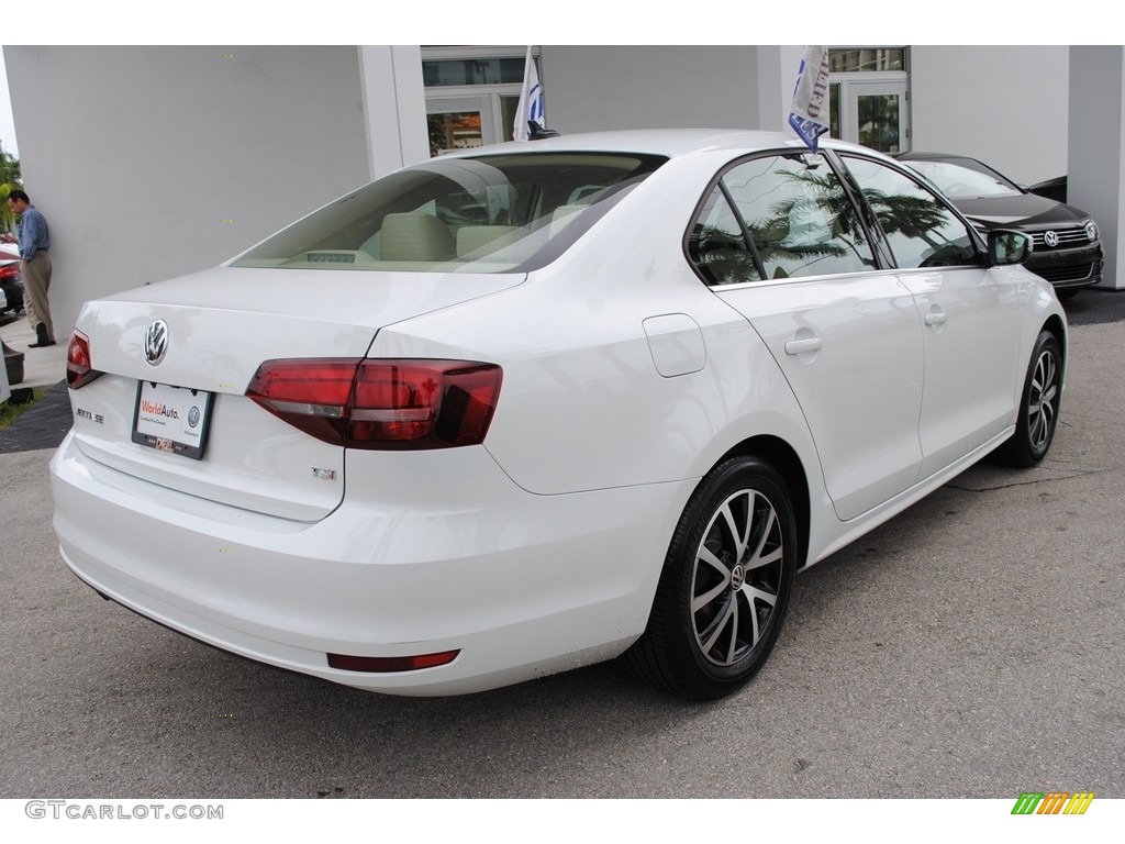 2017 Jetta SE - Pure White / Cornsilk Beige photo #10