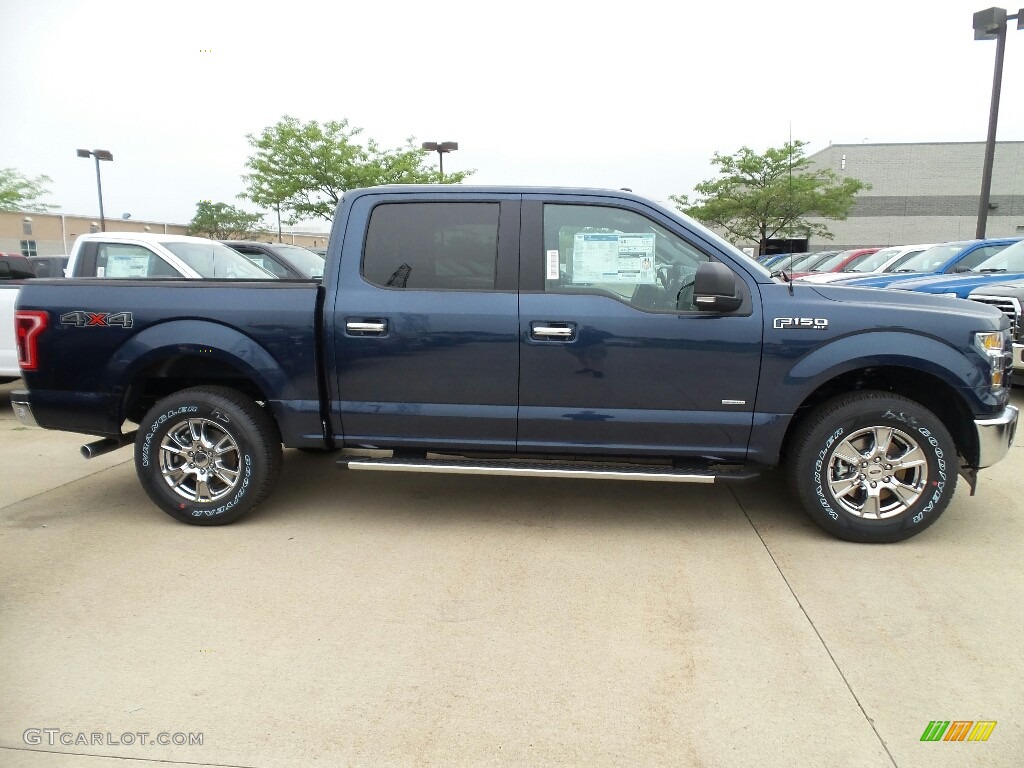 2017 F150 XLT SuperCrew 4x4 - Blue Jeans / Earth Gray photo #3