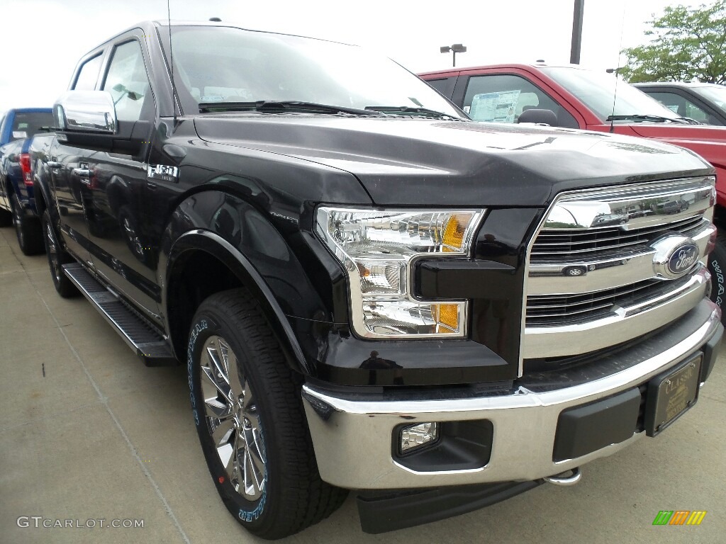 2017 F150 Lariat SuperCrew 4X4 - Shadow Black / Black photo #1