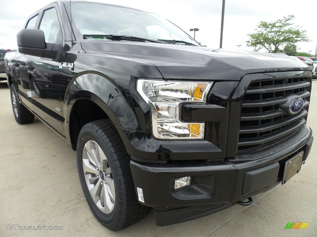 2017 F150 XL SuperCrew 4x4 - Shadow Black / Black photo #1