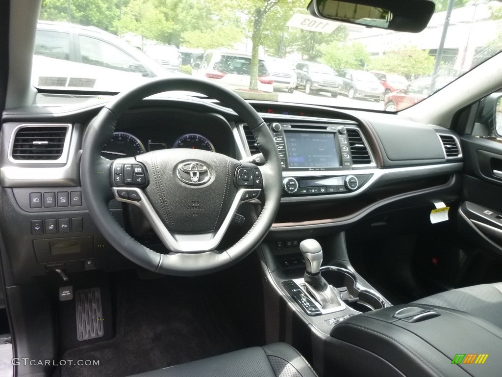 2017 Highlander Limited AWD - Midnight Black Metallic / Black photo #8