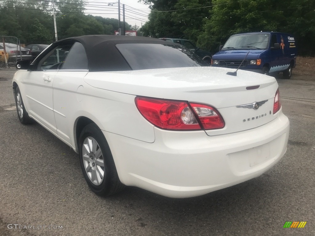 2008 Sebring LX Convertible - Stone White / Dark Khaki/Light Graystone photo #4