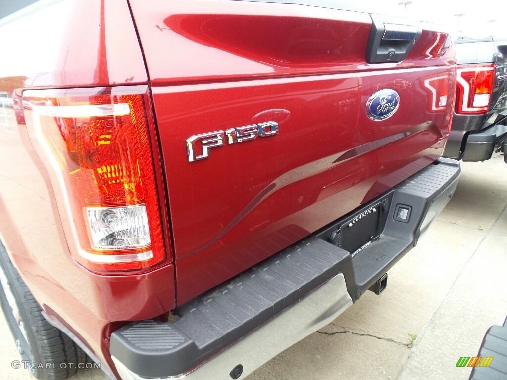2017 F150 XLT SuperCab 4x4 - Ruby Red / Earth Gray photo #4
