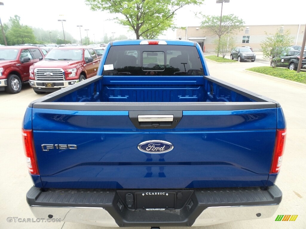 2017 F150 XLT SuperCab 4x4 - Lightning Blue / Earth Gray photo #5