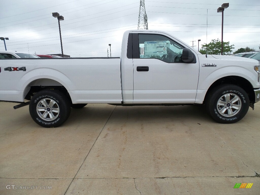 2017 F150 XL Regular Cab 4x4 - Oxford White / Earth Gray photo #3