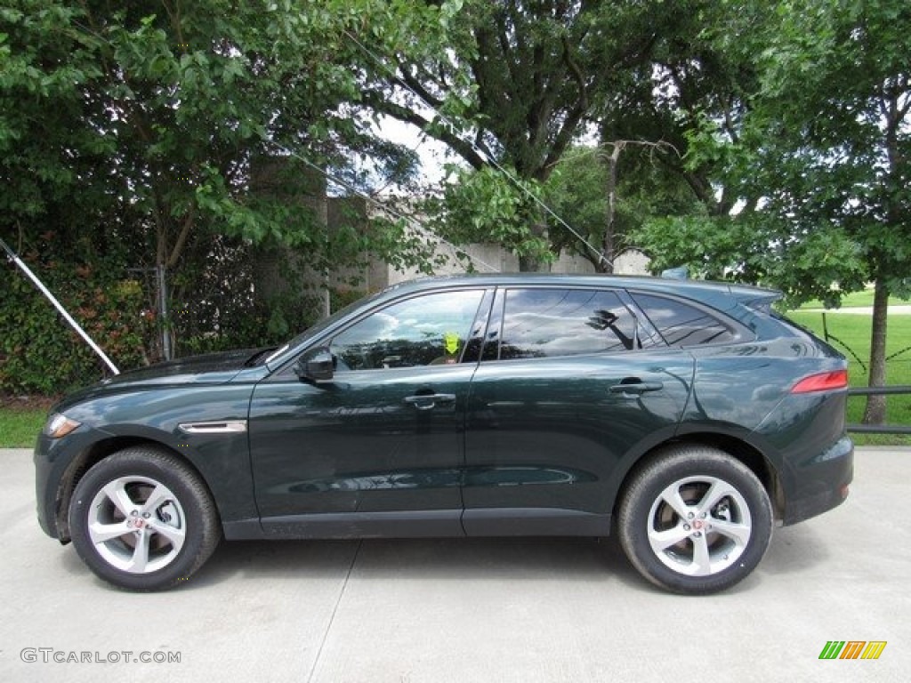 2018 F-PACE 35t AWD Premium - British Racing Green Metallic / Latte photo #11