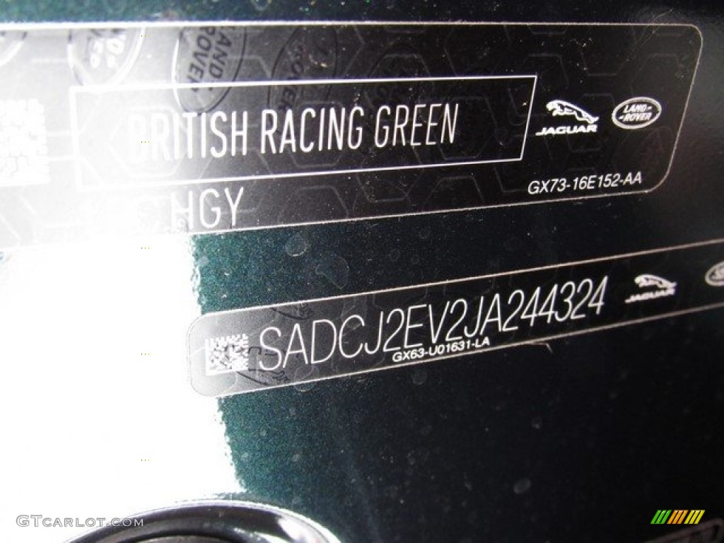 2018 F-PACE 35t AWD Premium - British Racing Green Metallic / Latte photo #22
