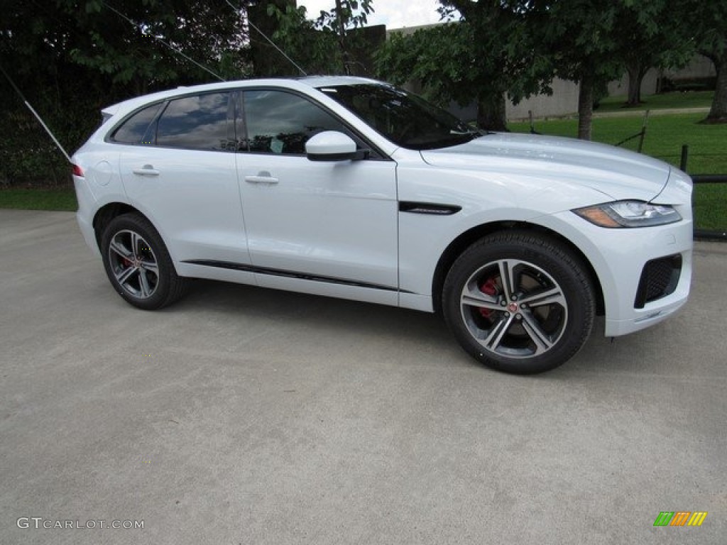 2018 F-PACE S AWD - Yulong White Metallic / Ebony photo #1