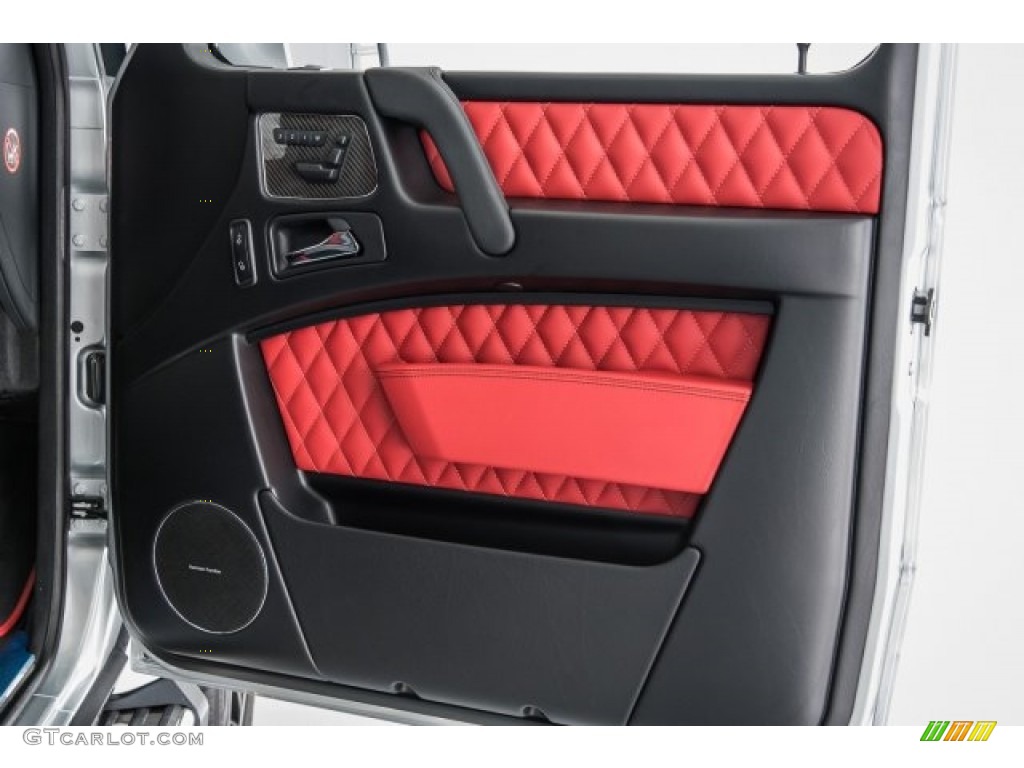 2017 Mercedes-Benz G 63 AMG designo Classic Red Door Panel Photo #120869231