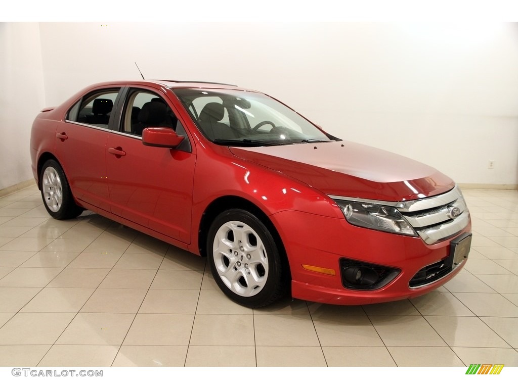 2011 Fusion SE - Red Candy Metallic / Charcoal Black photo #1